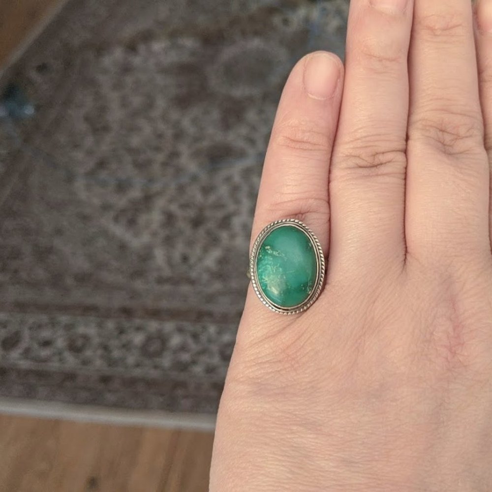 Sterling silver turquoise ring - Picture 2 of 5